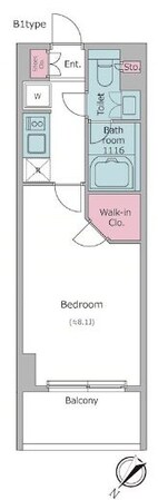 学芸大学駅 徒歩9分 9階の物件間取画像